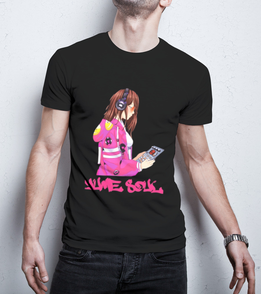 Yume Soul Anime Girl With Headphones And Game Controller T-Shirt