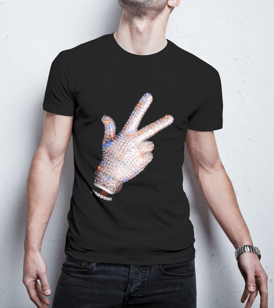 Captain Iceman New York Knicks Drake Iceman Sequined Glove Hand Gesture T-Shirt