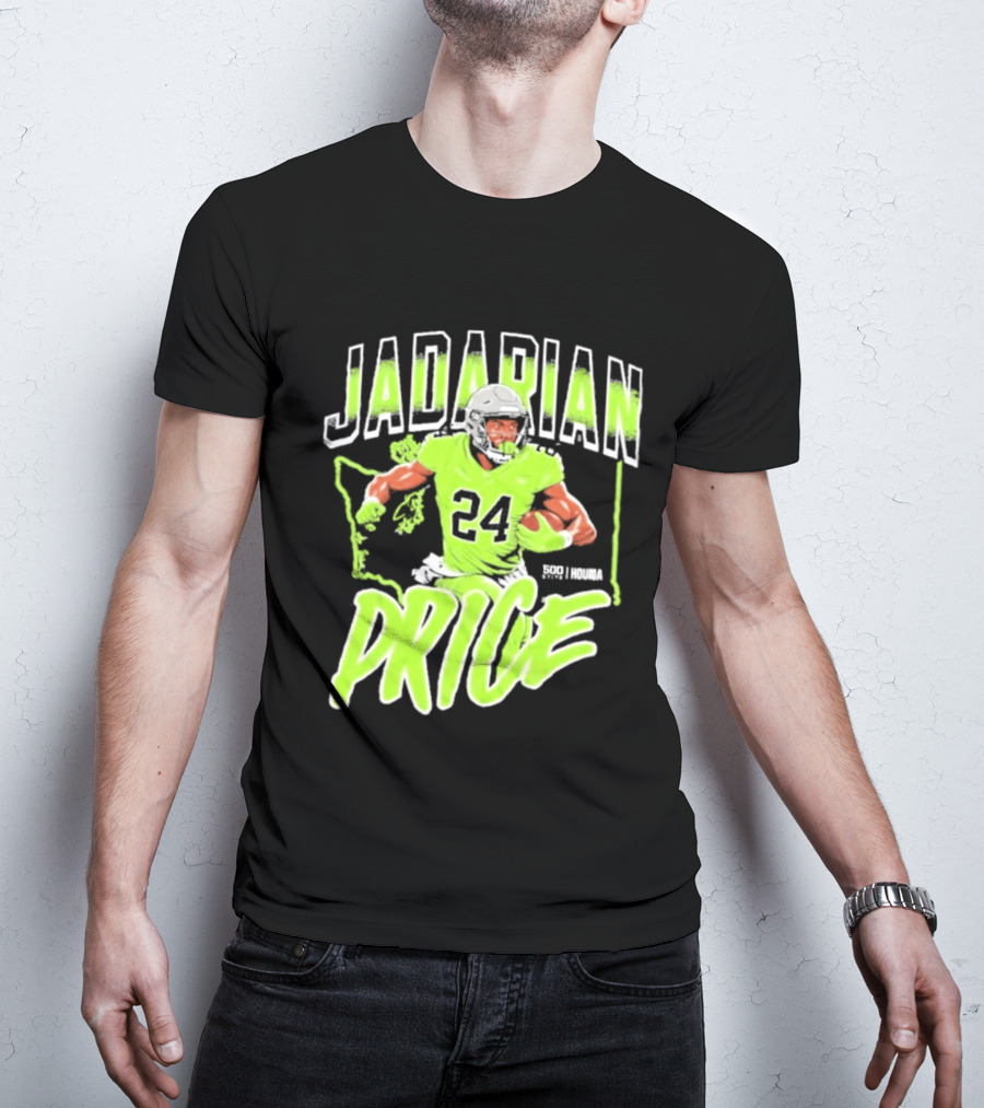 Jadarian Price 24 Seattle Football Running Back T-Shirt