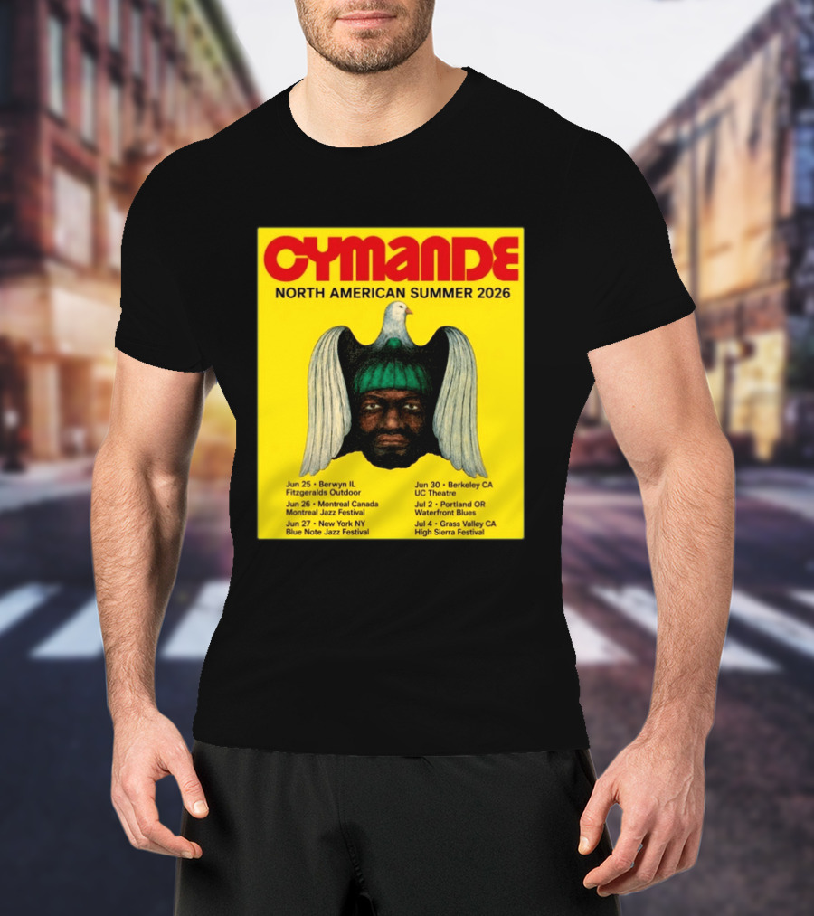 Cymande North American Summer 2026 Tour Dates And Locations T-Shirt