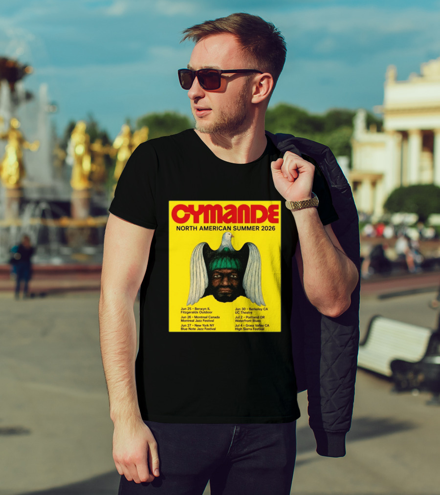 Cymande North American Summer 2026 Tour Dates And Locations T-Shirt