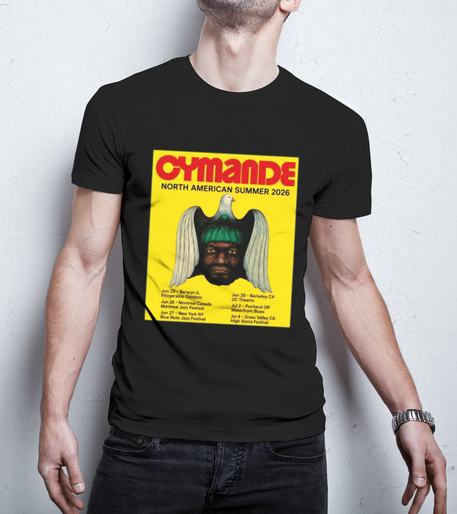 Cymande North American Summer 2026 Tour Dates And Locations T-Shirt