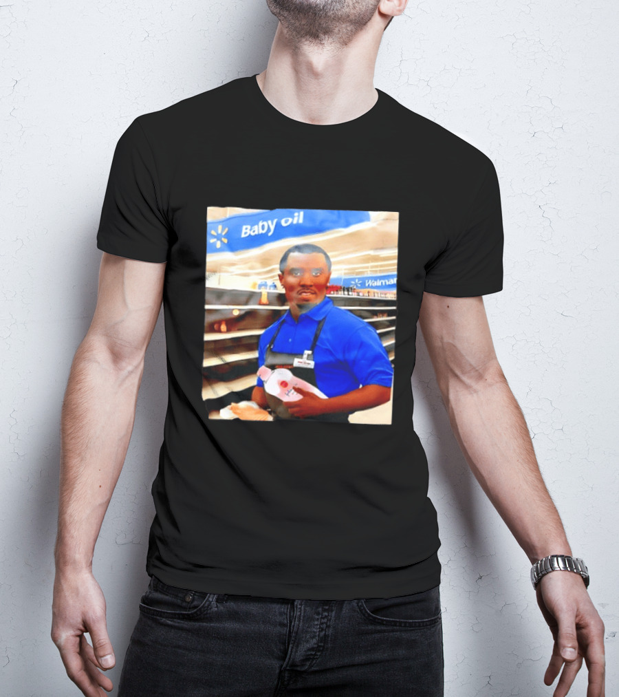 Walmart Baby Oil Diddy Employee Aisle T-Shirt