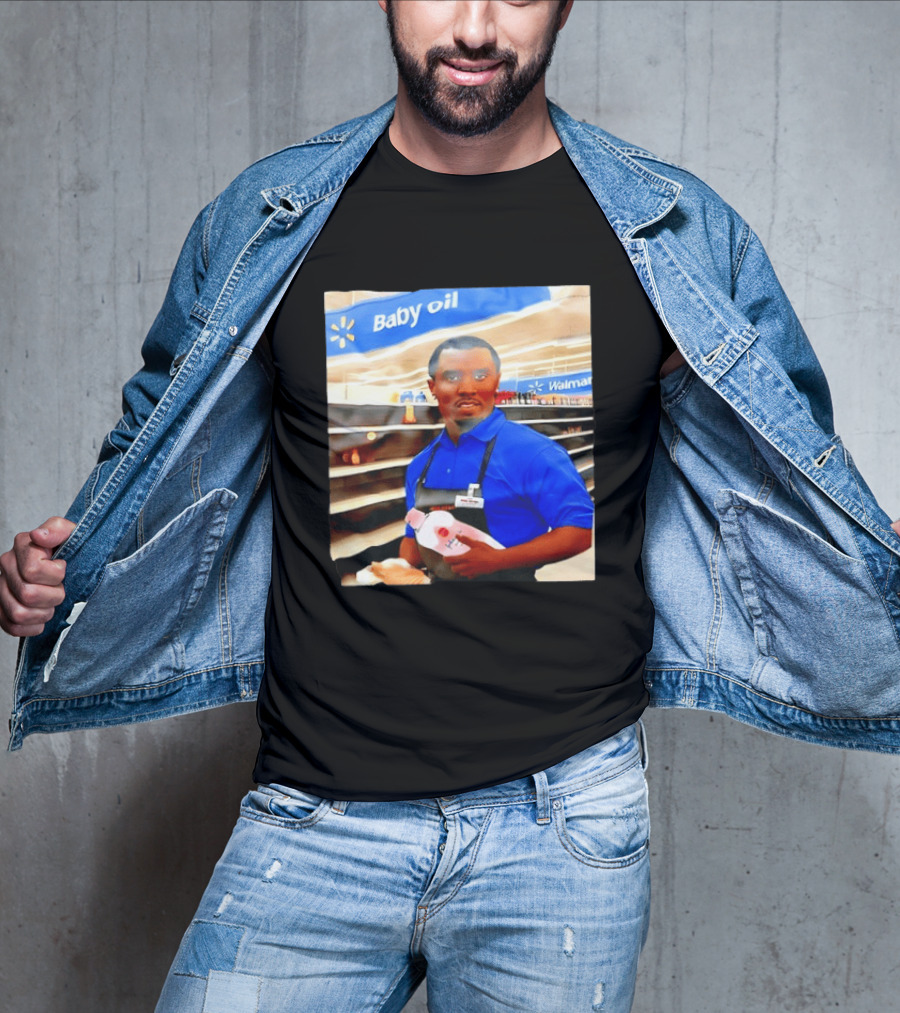 Walmart Baby Oil Diddy Employee Aisle T-Shirt