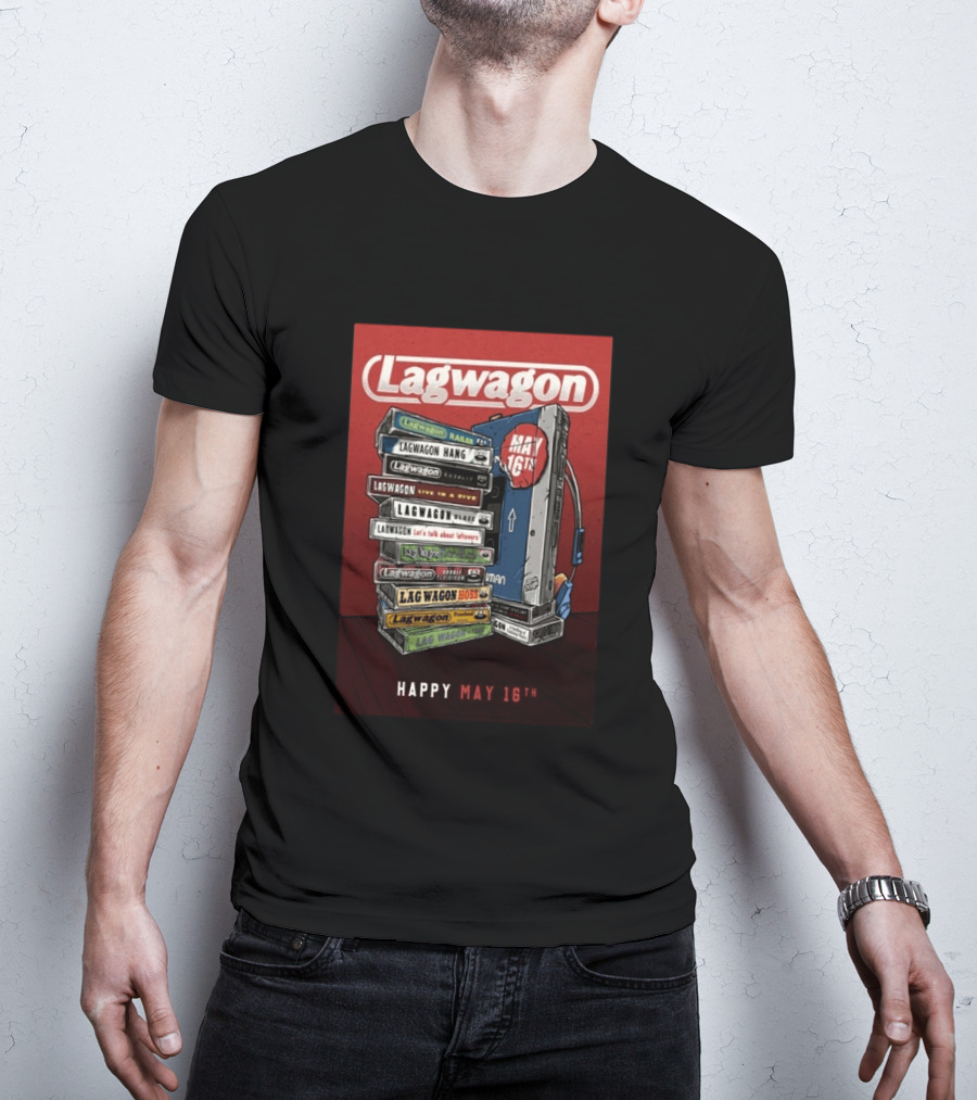 Lagwagon Happy May 16th Tour San Francisco 2026 T-Shirt