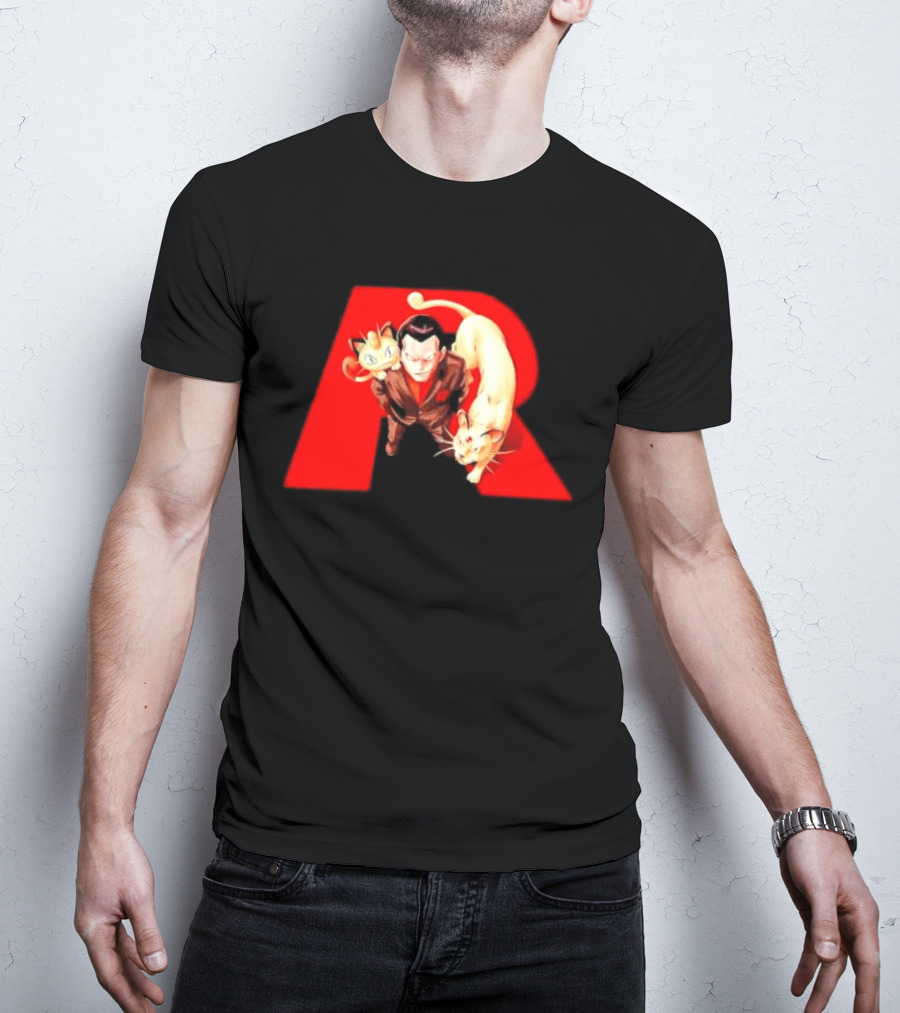 Giovanni Team Rocket Meowth Persian Pokémon Anime Fanart T-Shirt