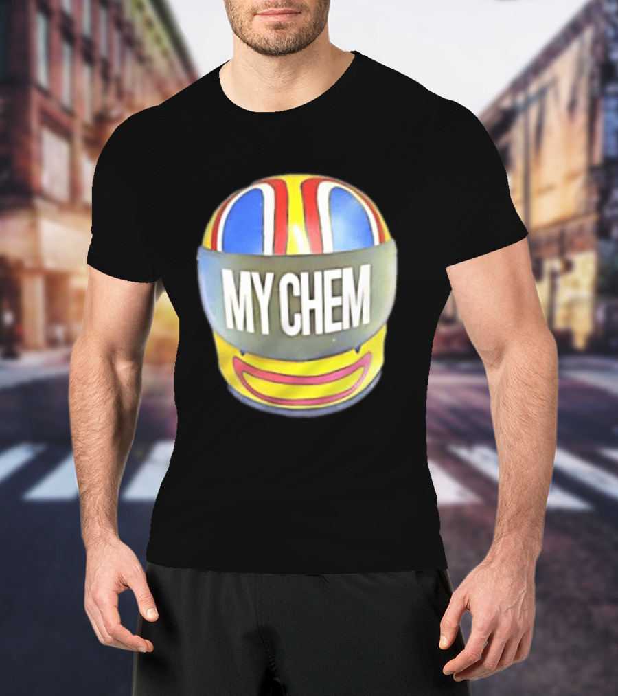 My Chem Helmet My Chemical Romance Music Lover Vibrant Racing T-Shirt