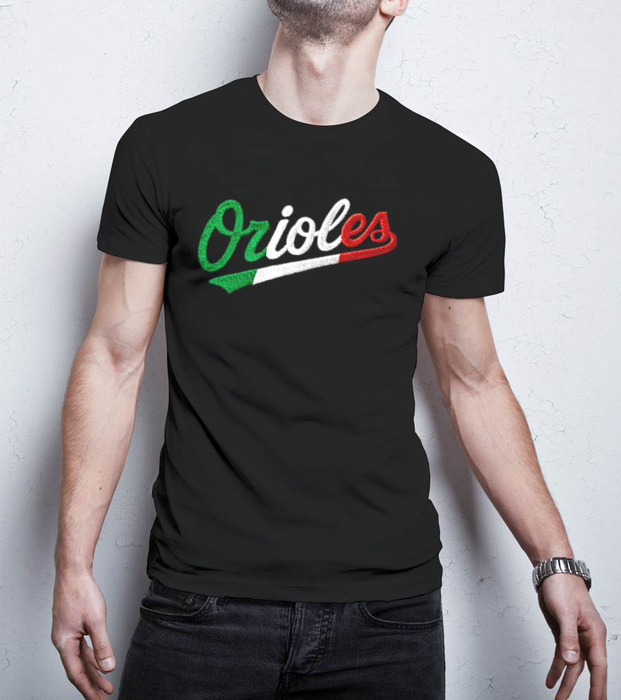 Orioles Italian Heritage Night Giveaway 2026 Flag T-Shirt