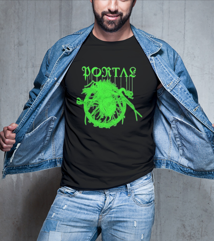 Portal Arachidonic Acid Sci Fi Creature Green Dripping T-Shirt