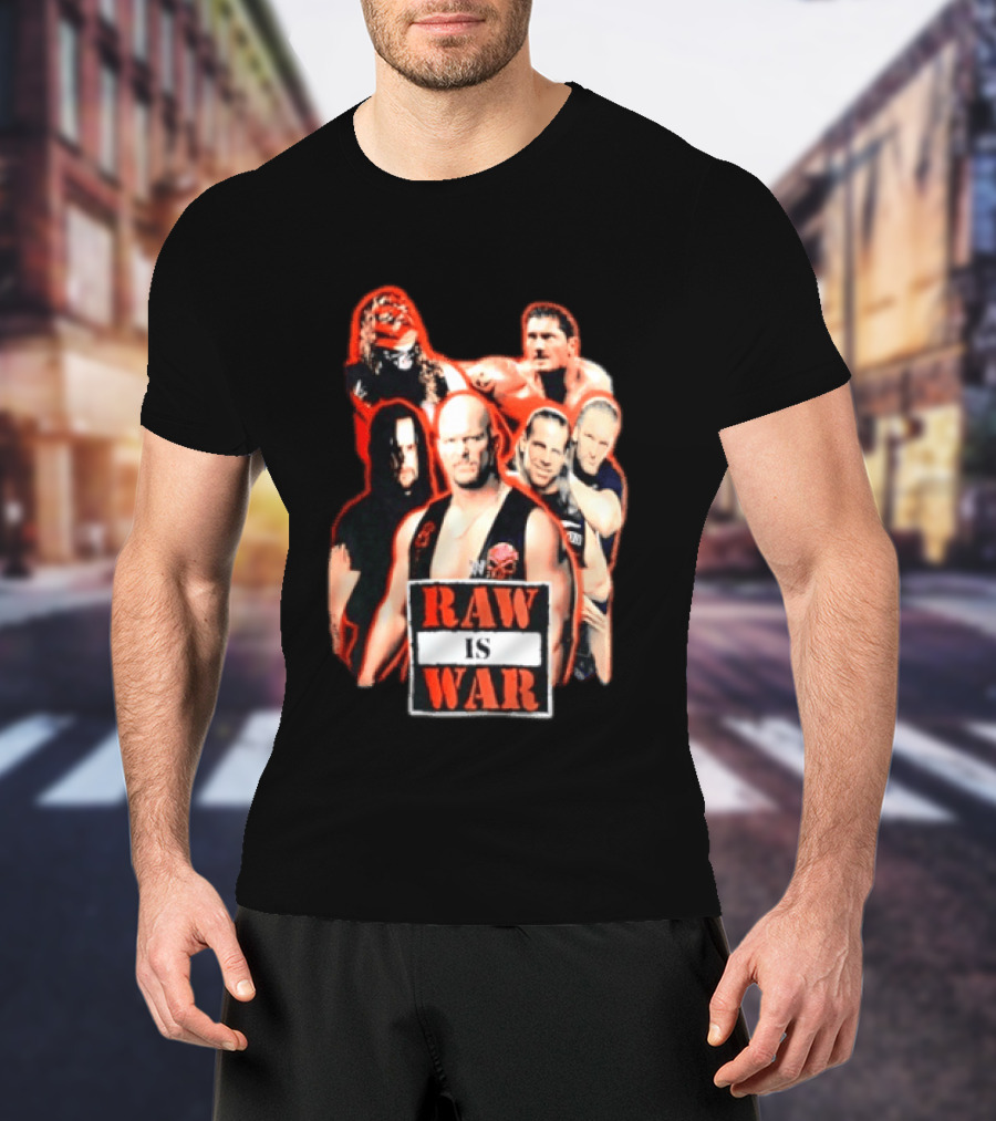 WWE Raw Is War Legends Kane Stone Cold Undertaker Shawn Michaels Triple H T-Shirt