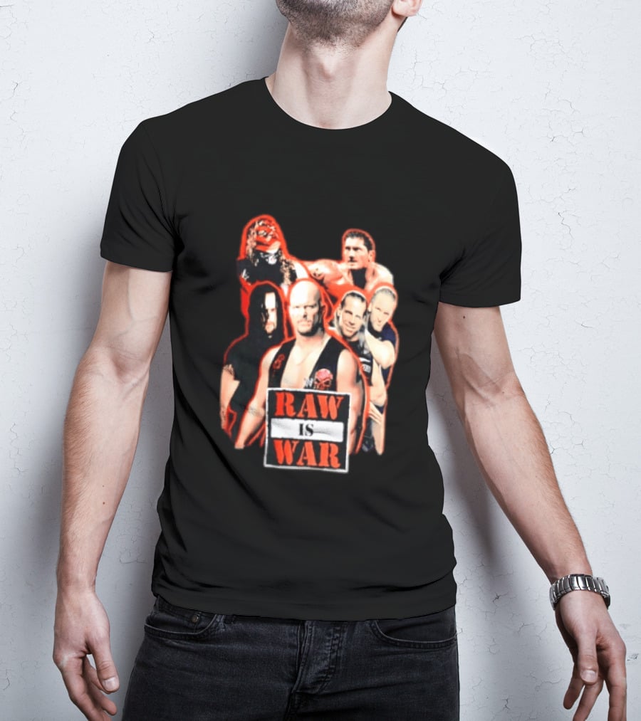 WWE Raw Is War Legends Kane Stone Cold Undertaker Shawn Michaels Triple H T-Shirt
