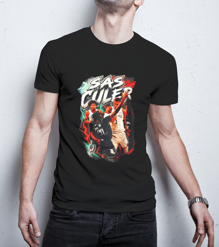 San Antonio Spurs SAS Culero NBA Basketball Dylan Harper Storm T-Shirt