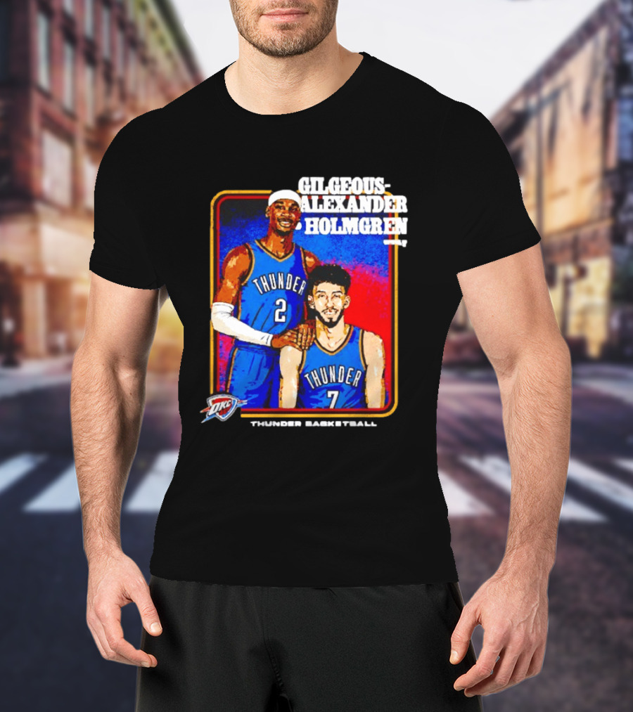 Gilgeous Alexander Holmgren OKC Thunder Basketball Step Brothers T-Shirt