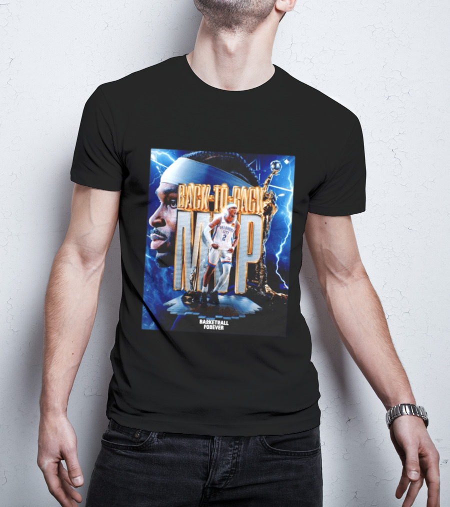 Back To Back MVP Oklahoma City Basketball Forever T-Shirt