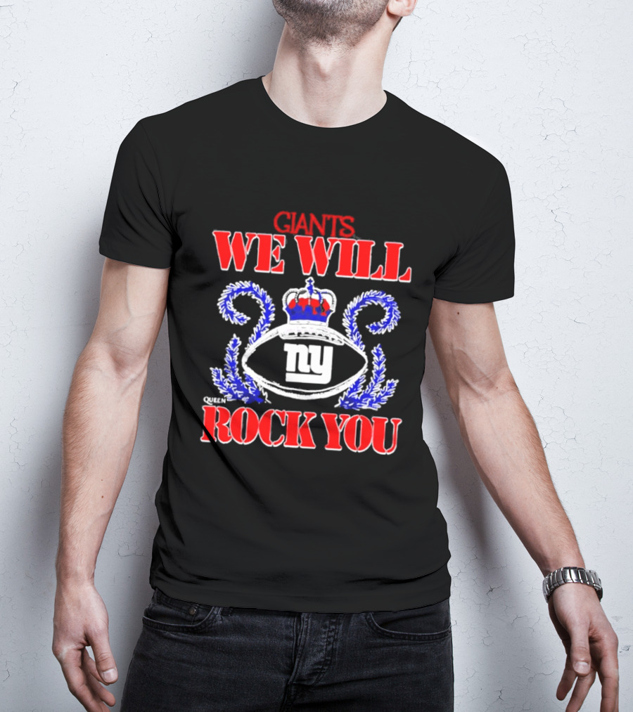 Giants We Will Rock You 2026 NY Tri Blend Homage Schedule Queen T-Shirt