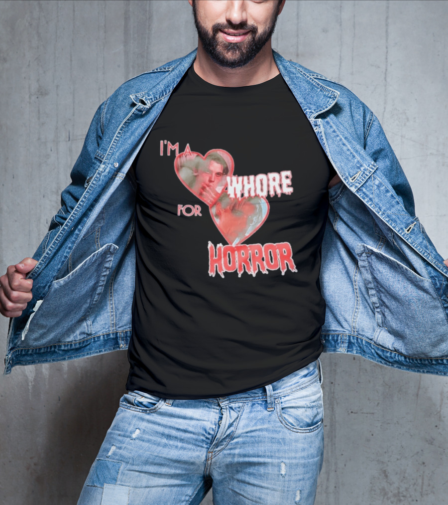 Billy Loomis I'm A Whore For Horror Bloody Heart T-Shirt