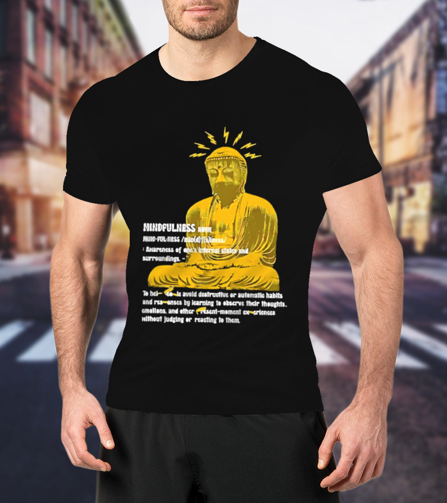 Mindfulness Buddha Awareness Internal States Surroundings Meditation T-Shirt