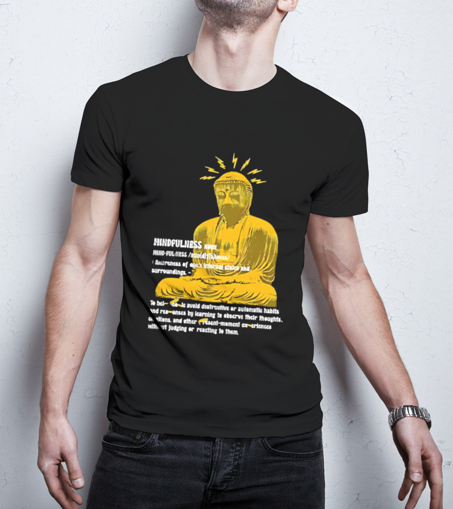 Mindfulness Buddha Awareness Internal States Surroundings Meditation T-Shirt