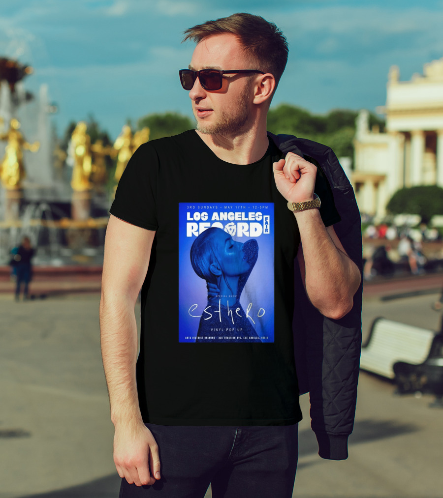 Los Angeles Record Fair May 17 Special Guest Esthero Vinyl Pop Up Arts District Brewing T-Shirt