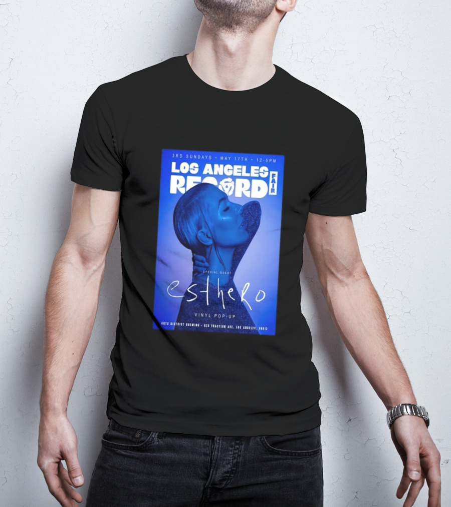Los Angeles Record Fair May 17 Special Guest Esthero Vinyl Pop Up Arts District Brewing T-Shirt