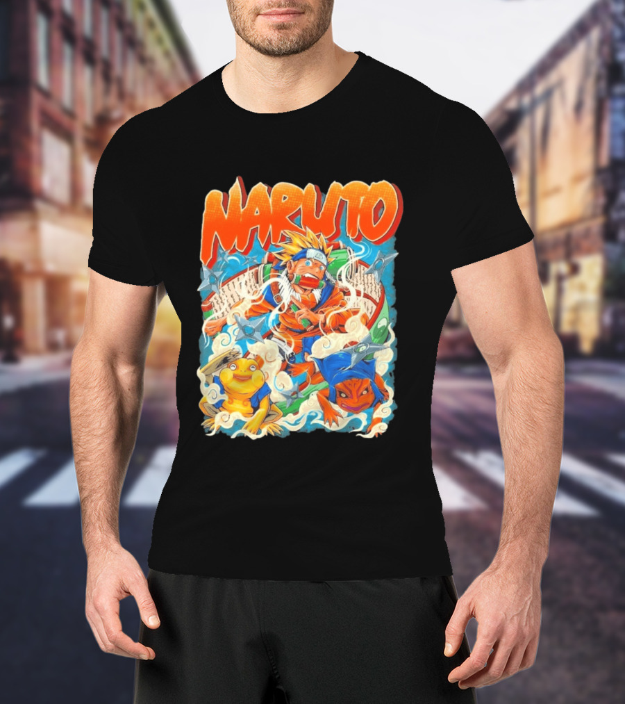 Naruto Uzumaki Toad Summoning Adventure Anime Ninja T-Shirt