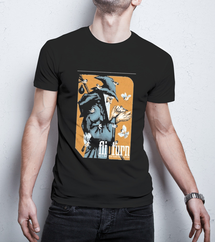 Flipturn Kilby Block Party May 17 2026 Salt Lake City Utah Wizard With Birds T-Shirt