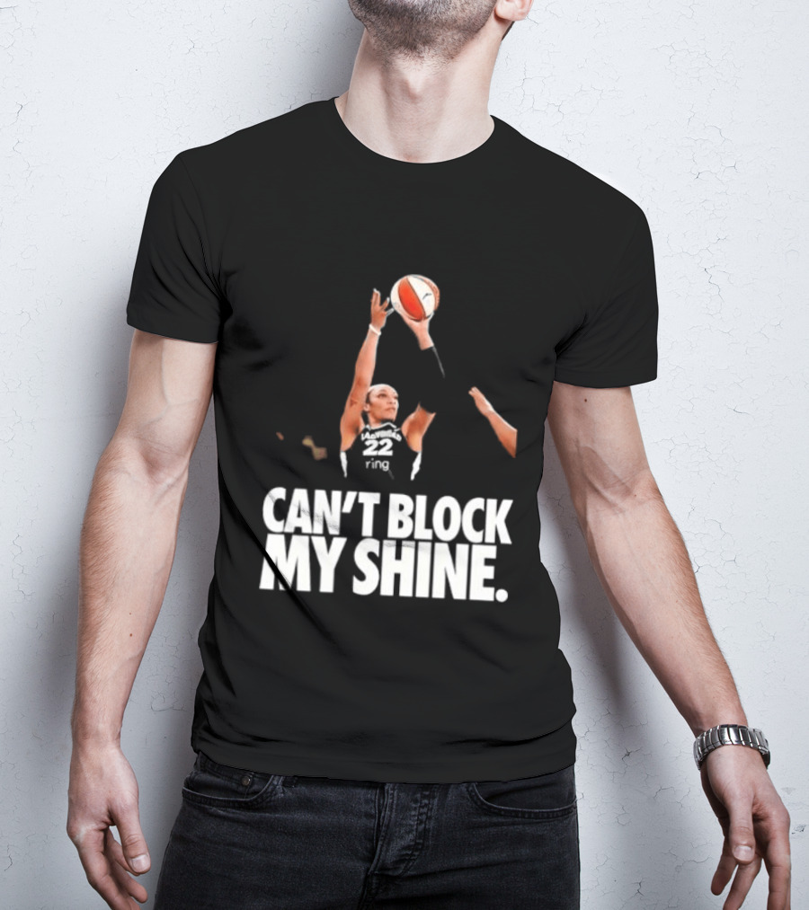 Can't Block My Shine A'ja Basketball Inspirational T-Shirt