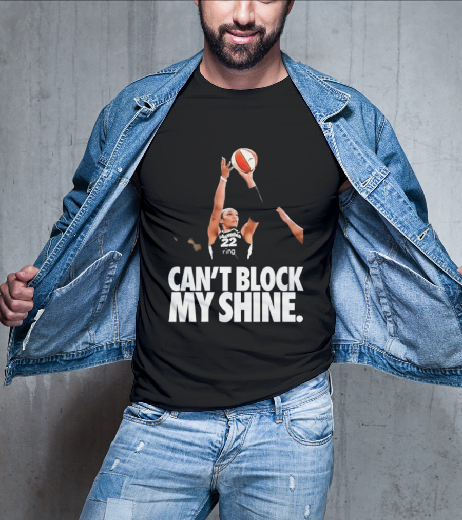 Can't Block My Shine A'ja Basketball Inspirational T-Shirt