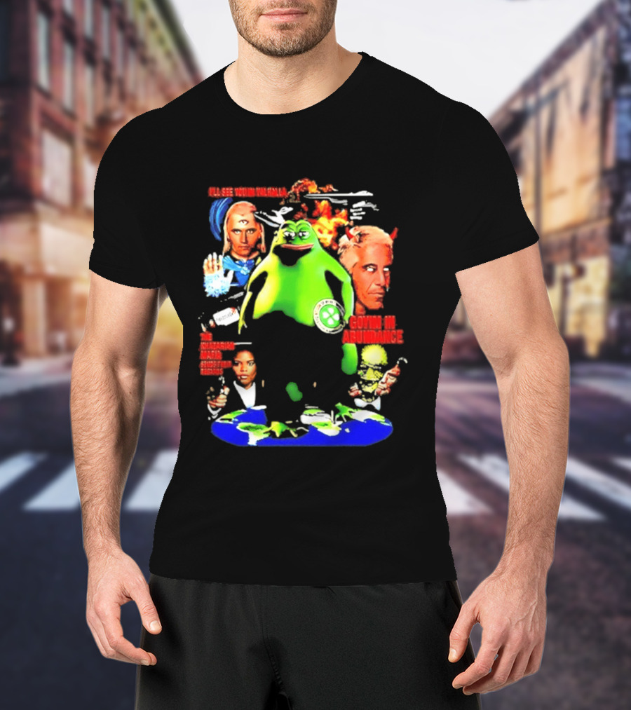 Pepe The Frog Ashtar Sheran I'll See You In Valhalla Goyim In Abundance T-Shirt