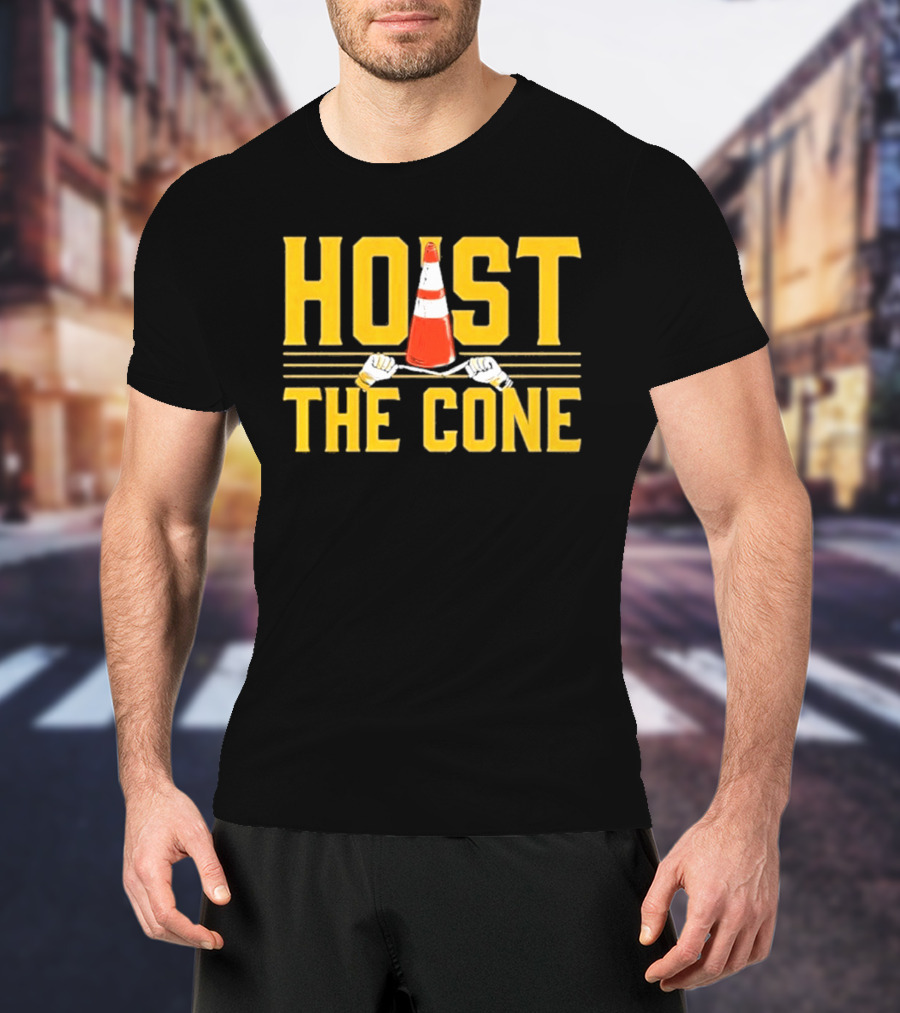 Pittsburgh Hoist The Cone Baseball Meme T-Shirt