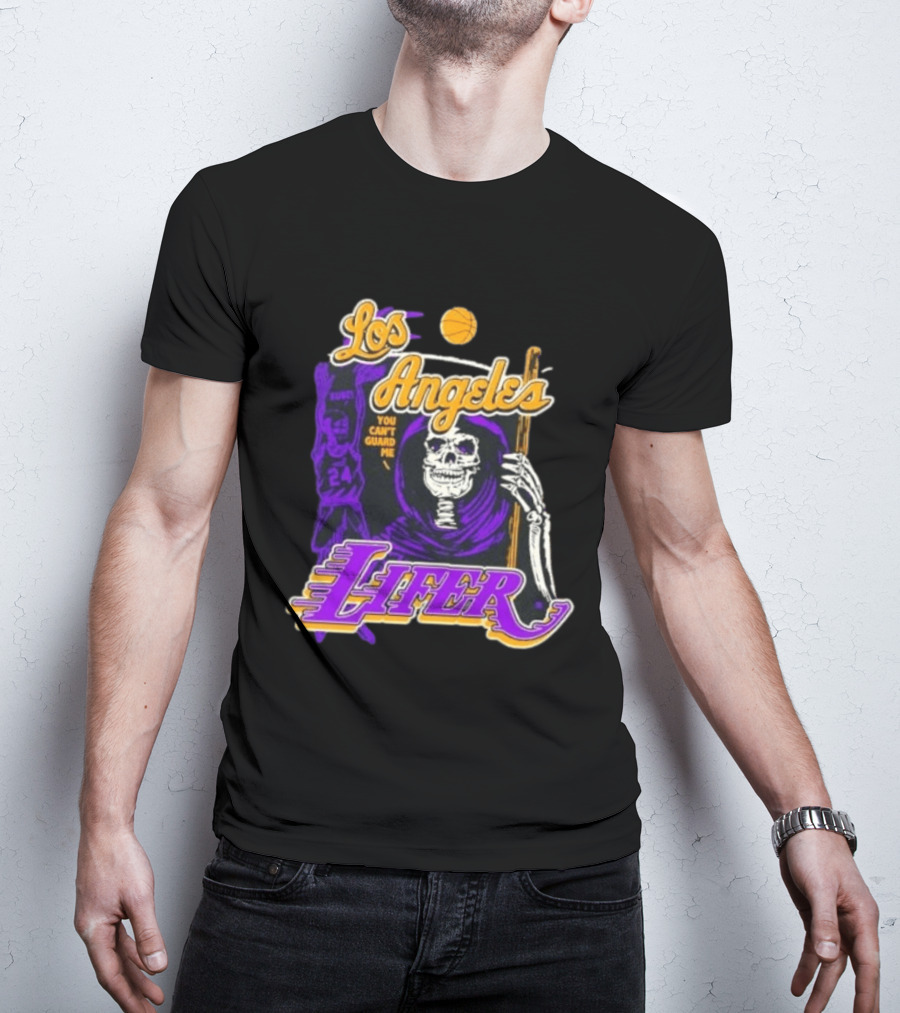 Los Angeles Lakers Lifer You Can't Guard Me Skeleton Basketball T-Shirt
