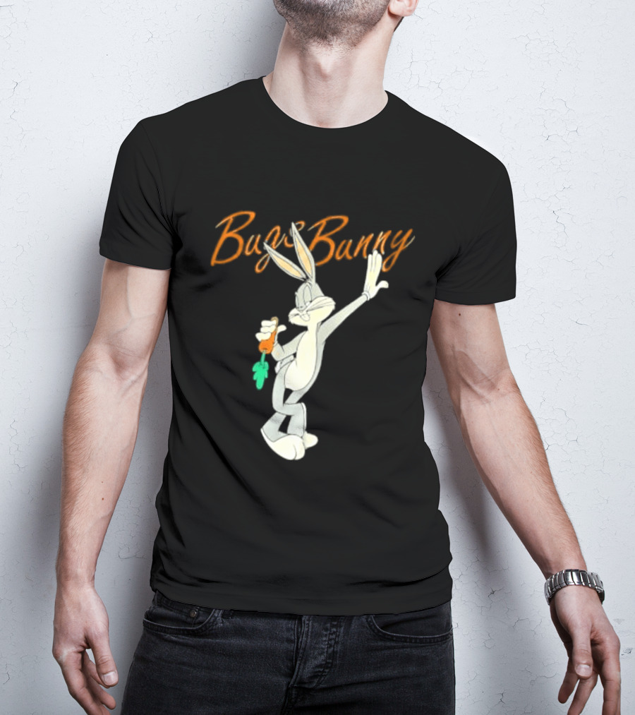 Looney Tunes Bugs Bunny Carrot Character Retro Animation T-Shirt