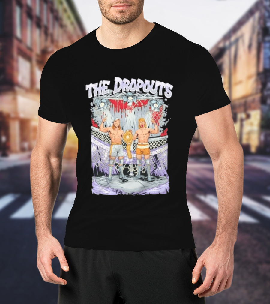 Tuckey And Scott Green The Dropouts Wrestling Champions In The Cage T-Shirt