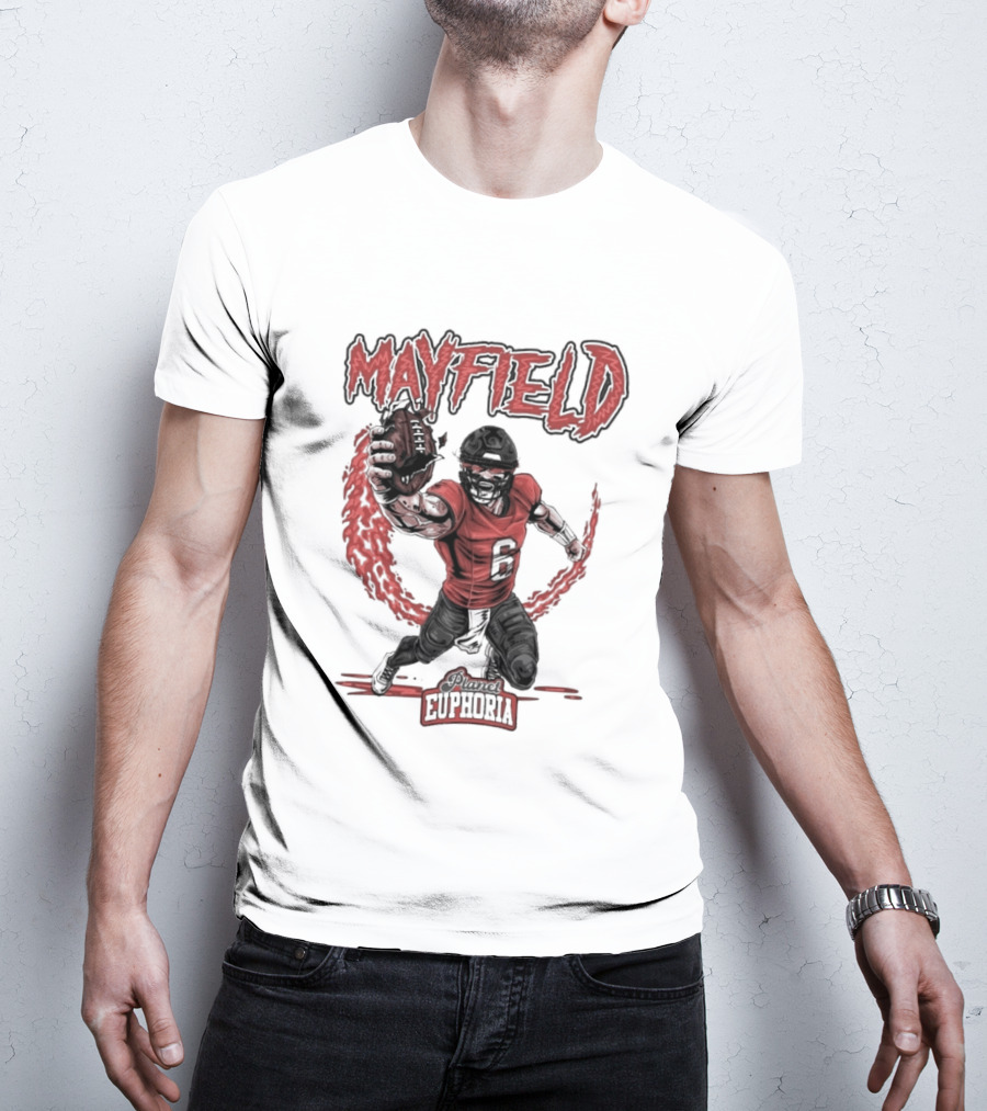 Mayfield Oklahoma Fire Cannon Football T-Shirt