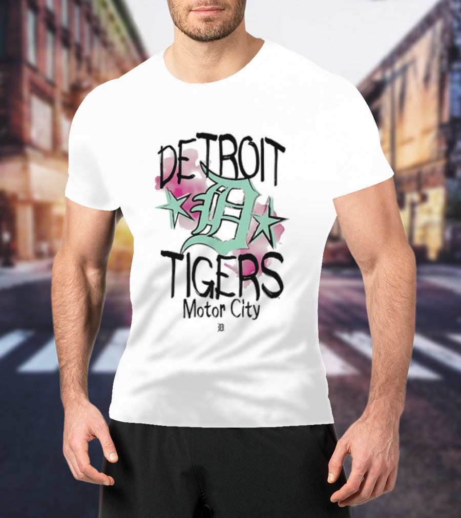 Detroit Tigers Motor City Punk Core Lifestyle T-Shirt