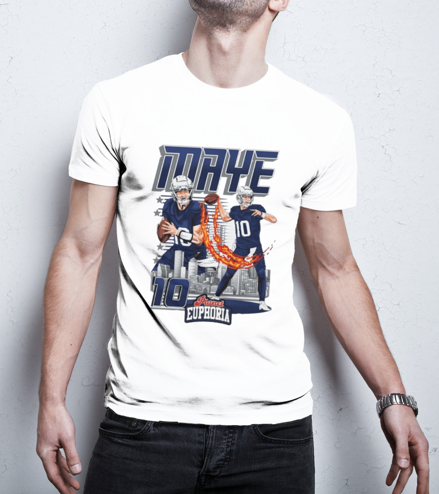 Maye 10 City's Hope Planet Euphoria Football Quarterback T-Shirt
