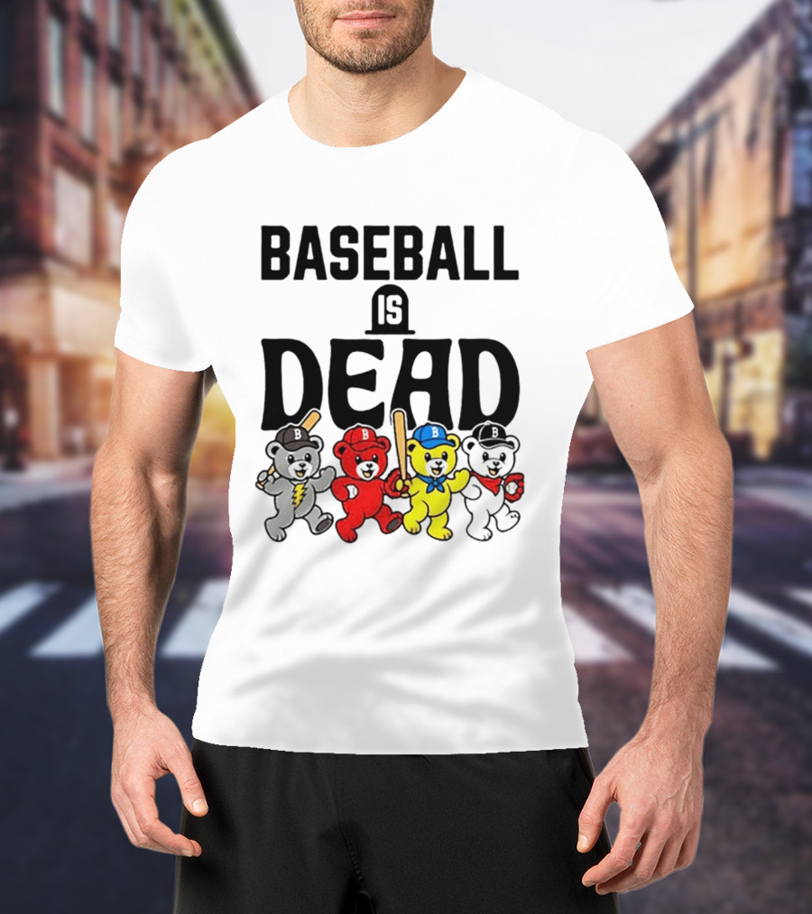 Grateful Dead Baseball Bears Is Dead Night T-Shirt