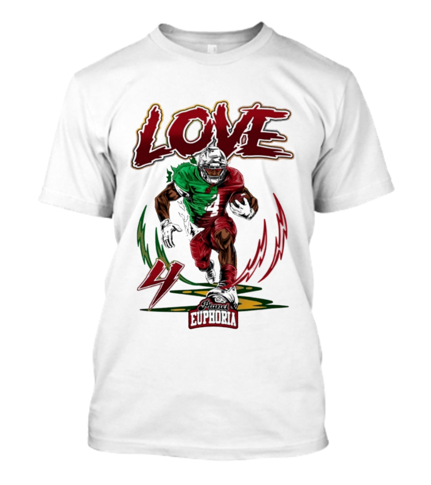 Jeremiyah Love Euphoria 4 Football T-Shirt