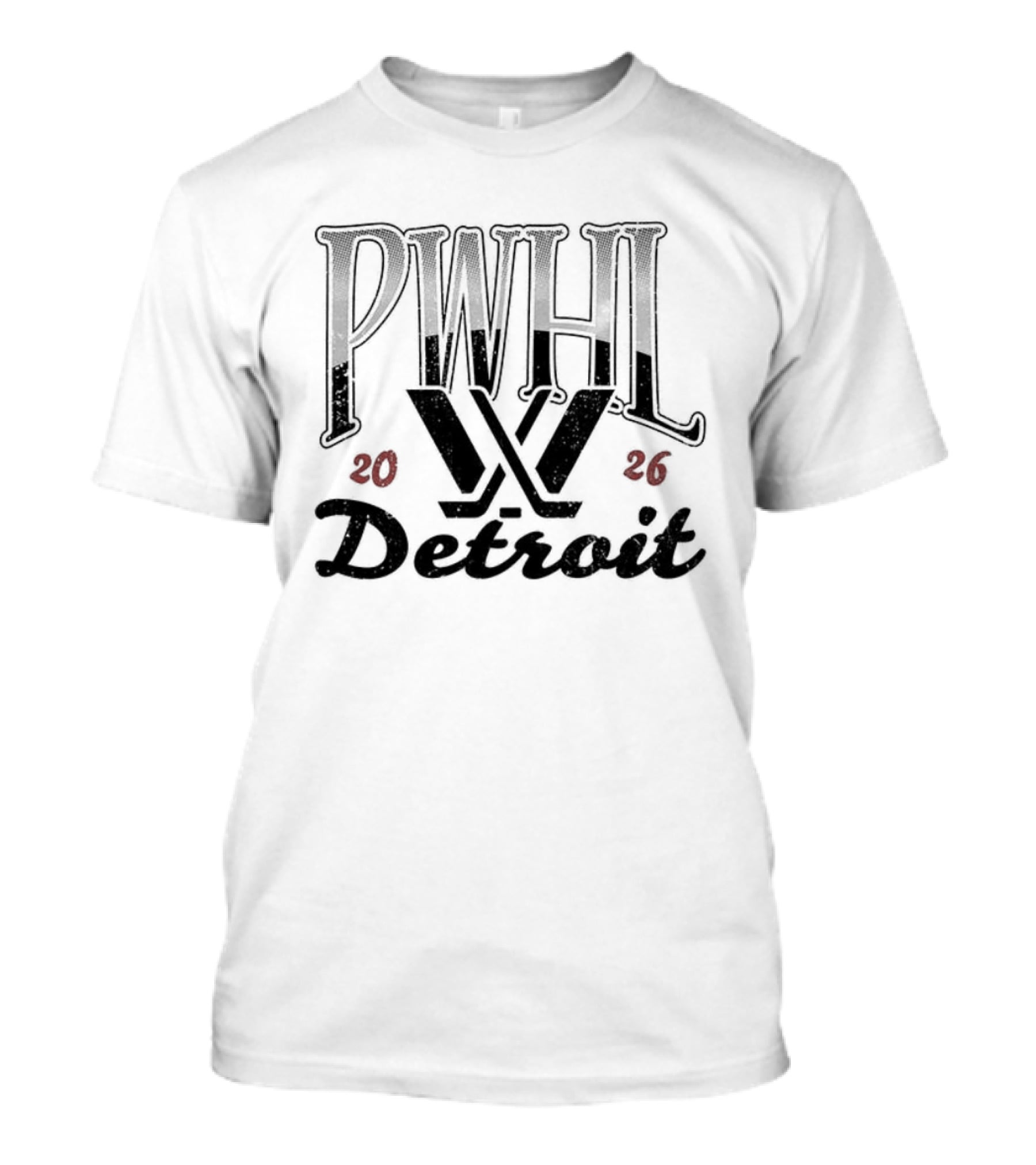 PWHL Detroit Hockey Est 2026 Stadium T-Shirt