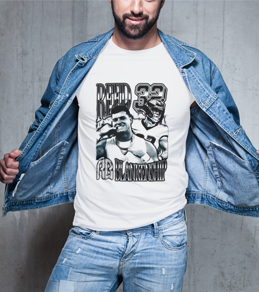 Reed Blankenship 32 Eagles Player Collage T-Shirt