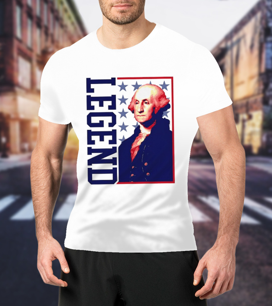 Legend George Washington 250th Anniversary America Freedom T-Shirt