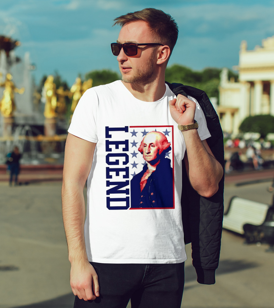 Legend George Washington 250th Anniversary America Freedom T-Shirt