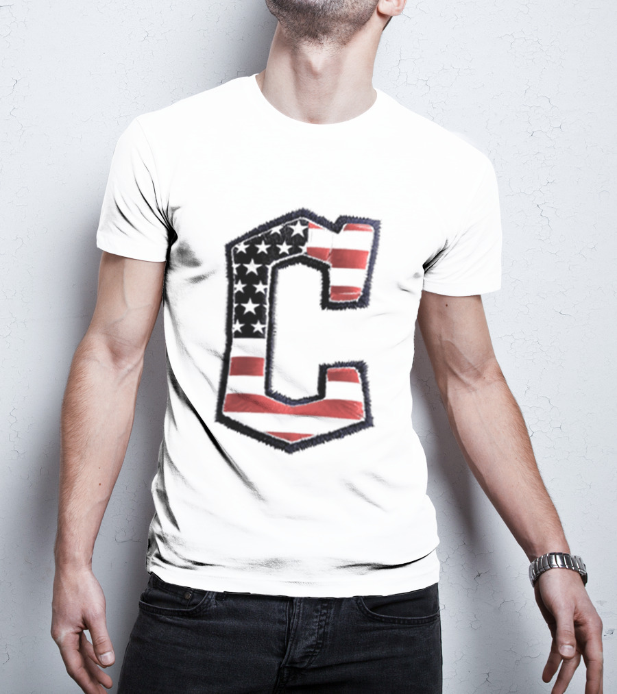 Cleveland Guardians American Flag Hat 2026 Patriotic Giveaway T-Shirt