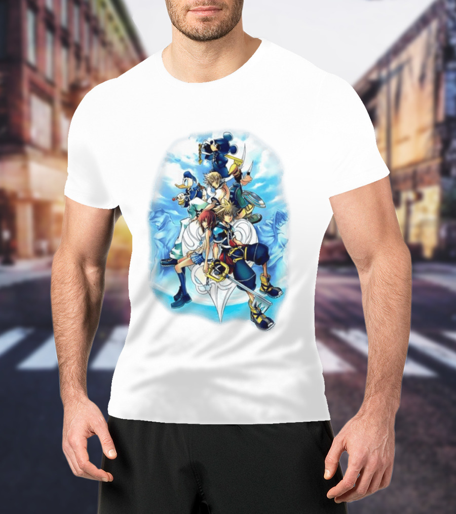 Kingdom Hearts 2 Disney Characters Adventure Ensemble T-Shirt