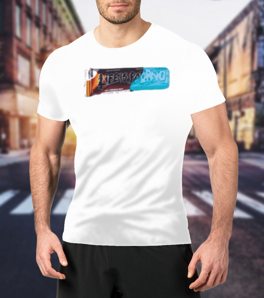 Life Is Porno Protein Bar Wrapper T-Shirt