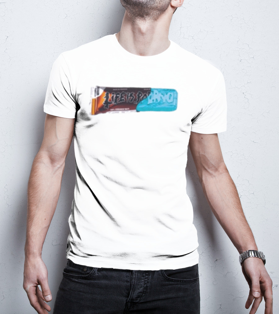 Life Is Porno Protein Bar Wrapper T-Shirt