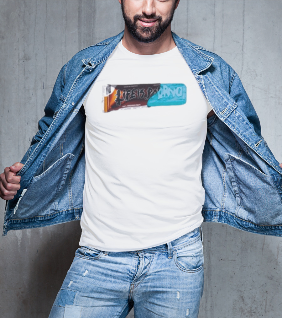 Life Is Porno Protein Bar Wrapper T-Shirt