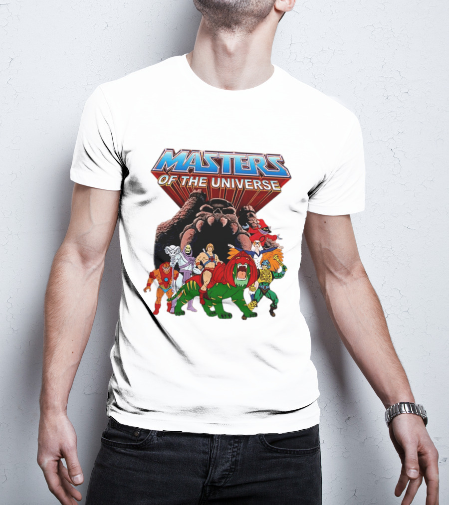 Masters Of The Universe He Man Skeletor Battle Cat Teela Beast Man Man At Arms Orko Animation Characters T-Shirt