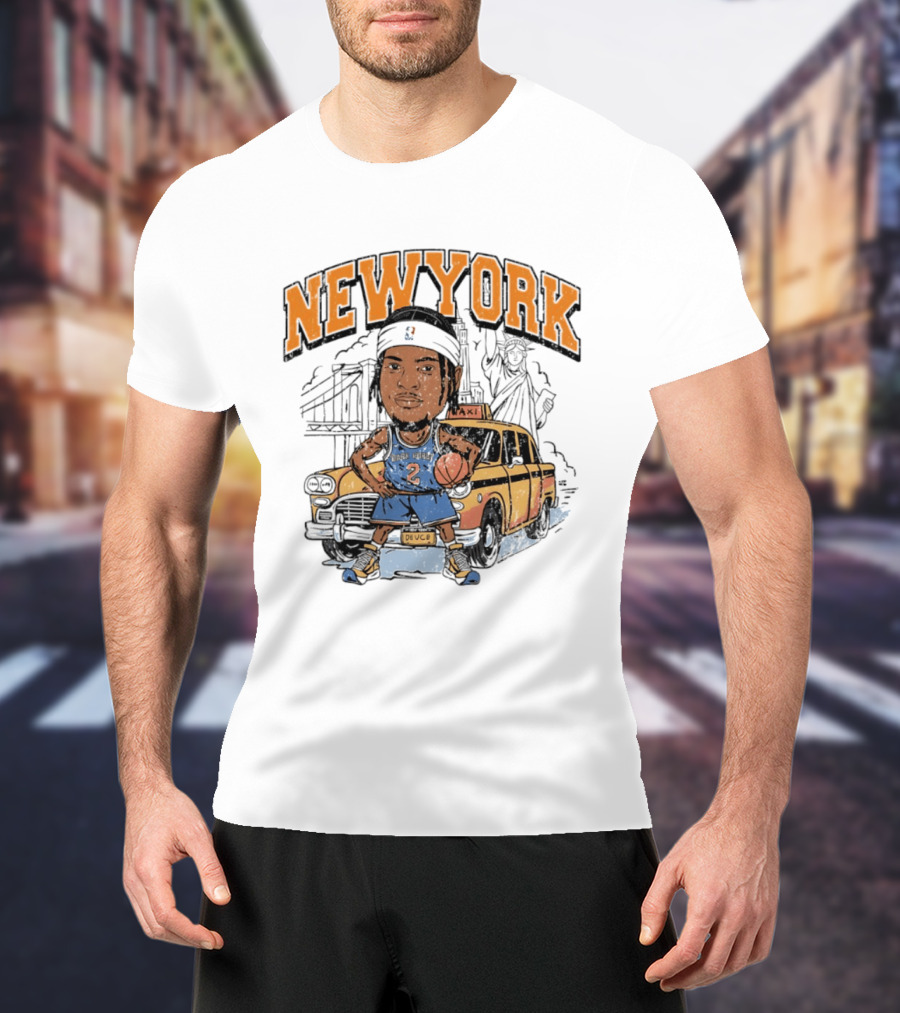 New York Knicks Deuce Taxi Miles McBride 2 Basketball Player T-Shirt