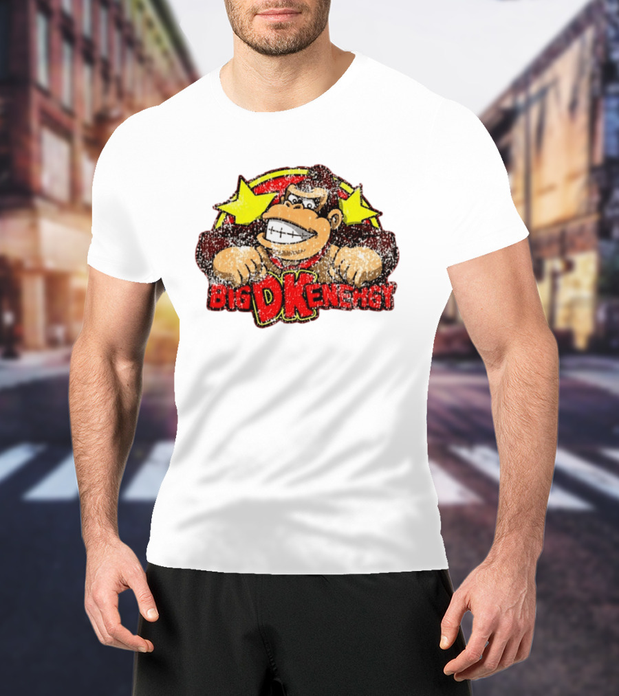 BIG DK Energy Retro Style Gaming Ape T-Shirt